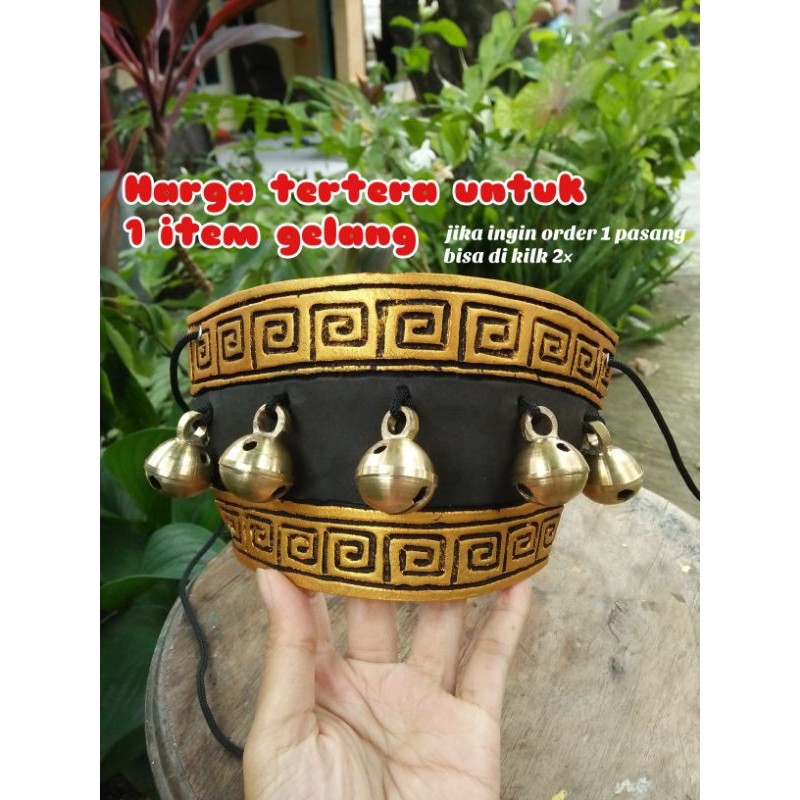 Gelang Klinting Kuningan isi 5 / Gelang Gongseng / Gongseng Jaranan / Aksesoris Tari