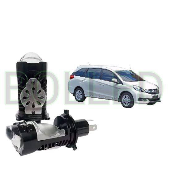 2pcs Lampu Utama LED H4 BiLED Ultra BRIGHT kipas Mobil Honda Mobilio E 2014 2017 BLD