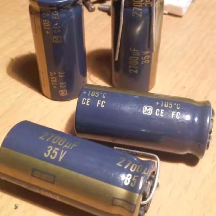 Elko elco 2700uf 35v 2700 uf 35v 2700uF/35v FC series Matsushita Panasonic BERKUWALITAS...