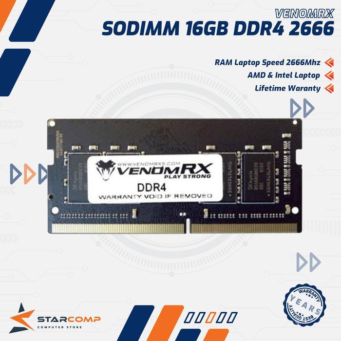 Sodimm VenomRX 16GB DDR4 2666Mhz Venom RX RAM Laptop
