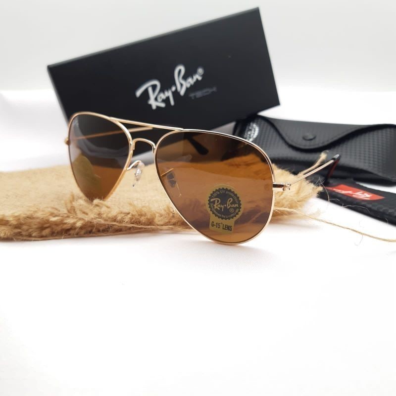 RAY BAN COD  KACAMATA FASHION AVIATOR PRIA WANITA LENSA ASLI KACA POLARIZED  FULLSET ORIGINAL UNISEX