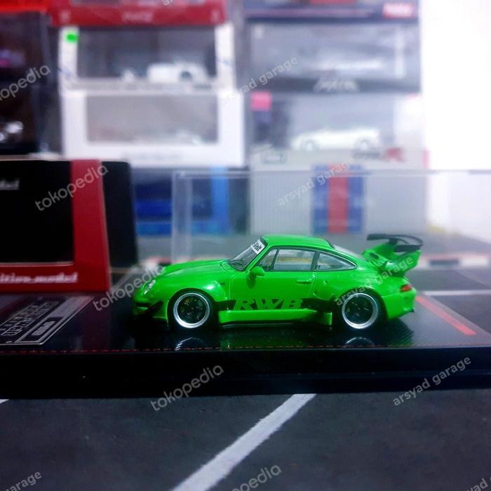 Diecast Ignition Model Porache RWb 993 Green Metallic RESTRO