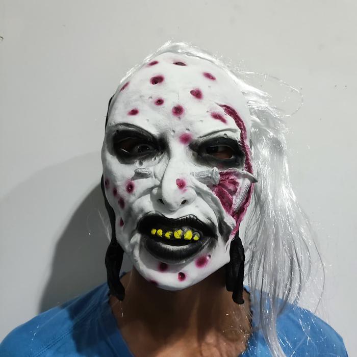Promo Topeng Zombie Seram Scary Mask Topeng Latex Hantu Haloween Cosplay Murah - ZOMBIE 1Terlaris