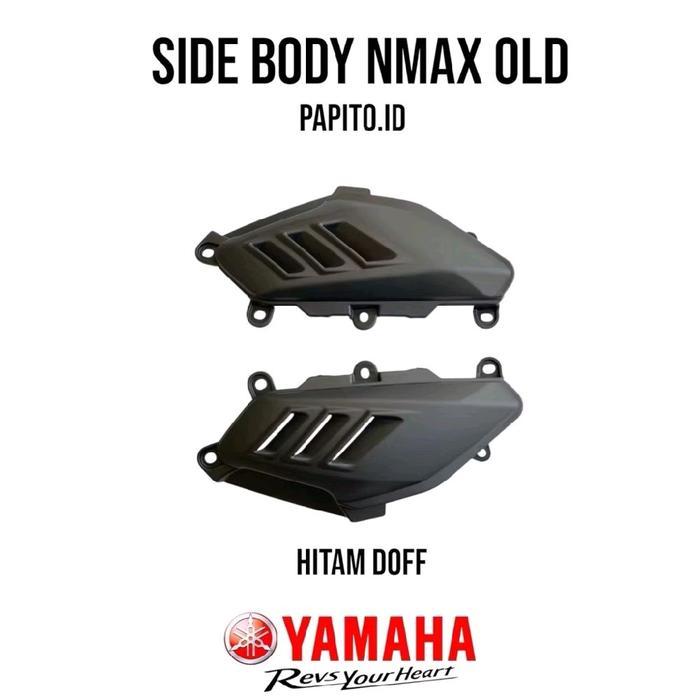 TUTUP PIJAKAN KAKI SAMPING NMAX OLD 2015 - 2019 SIDE SIRIP HIU SET KANAN KIRI UNIVERSAL EURO PART / 