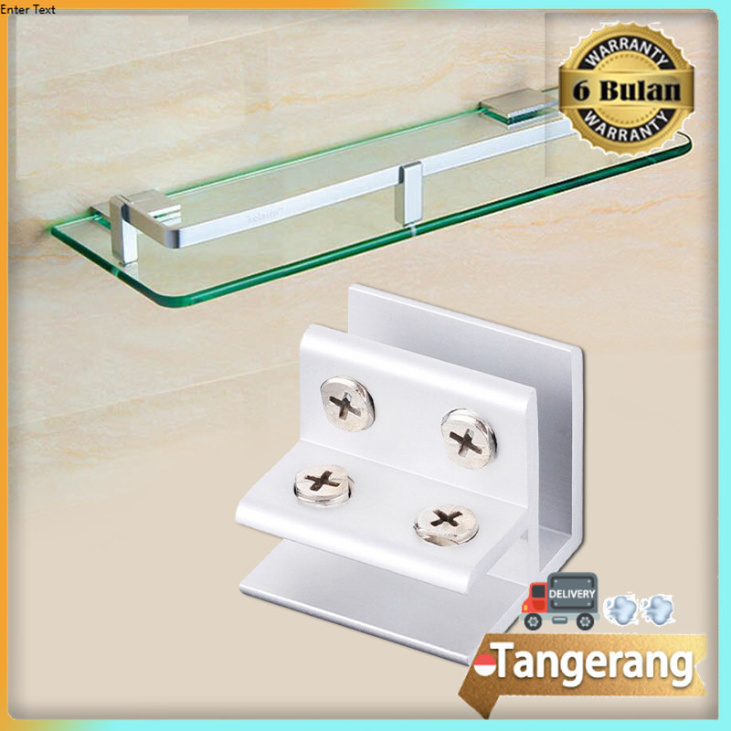 Siku Penjepit Kaca / L Siku Penjepit Kaca / Glass Clip Connector