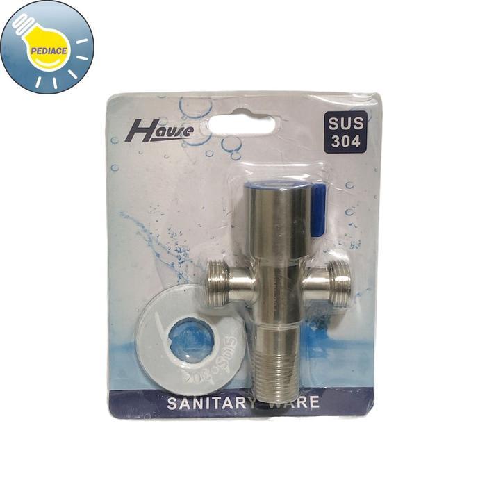 Stop Kran Toilet HAUSE Stainless Kran Toilet T Cabang 2