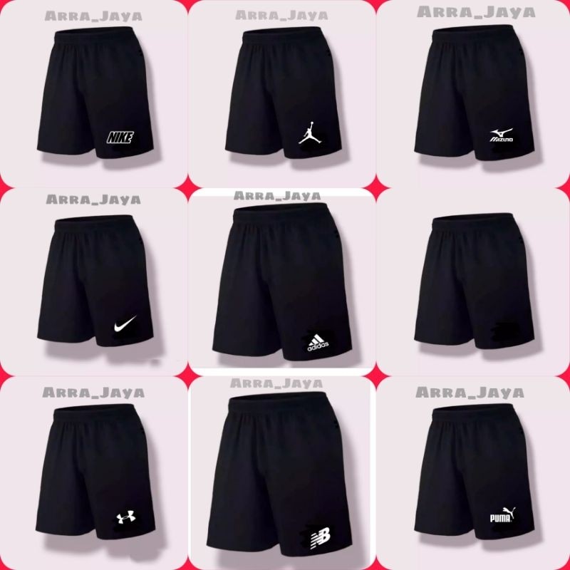 CELANA KOLOR PENDEK POLOS FUTSAL SEPAKBOLA OLAHRAGA GYM BADMINTON BASKET RUNNING VOLI LARI PRIA WANI