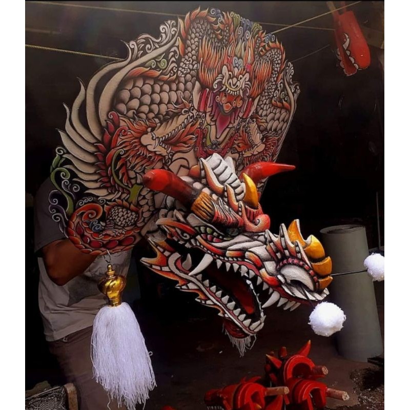 " RAMPAK BARONG DEVIL ANAK & DEWASA UKURAN 18/21CM KUALITAS PENTAS FULLSET "