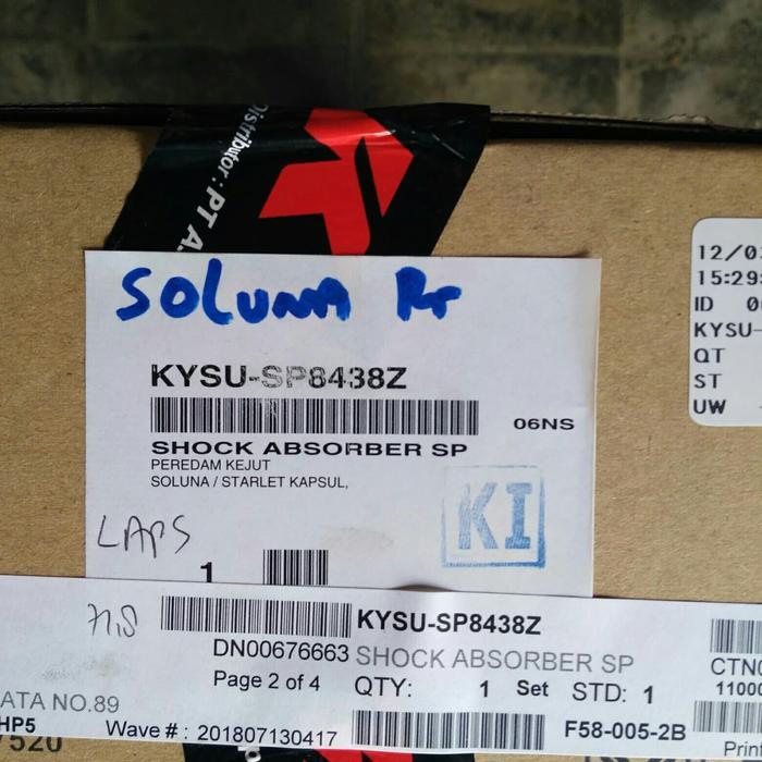 shock absorber belakang toyota soluna merk KYB top