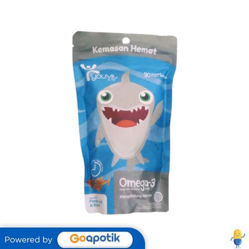 Youvit Omega-3 Kids Pouch 30 Gummies (120 Gram)