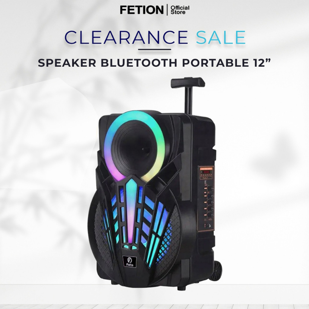 CUCI GUDANG Speaker Bluetooth Portable 12 Inch / Speaker Meeting Portable 12 Inch