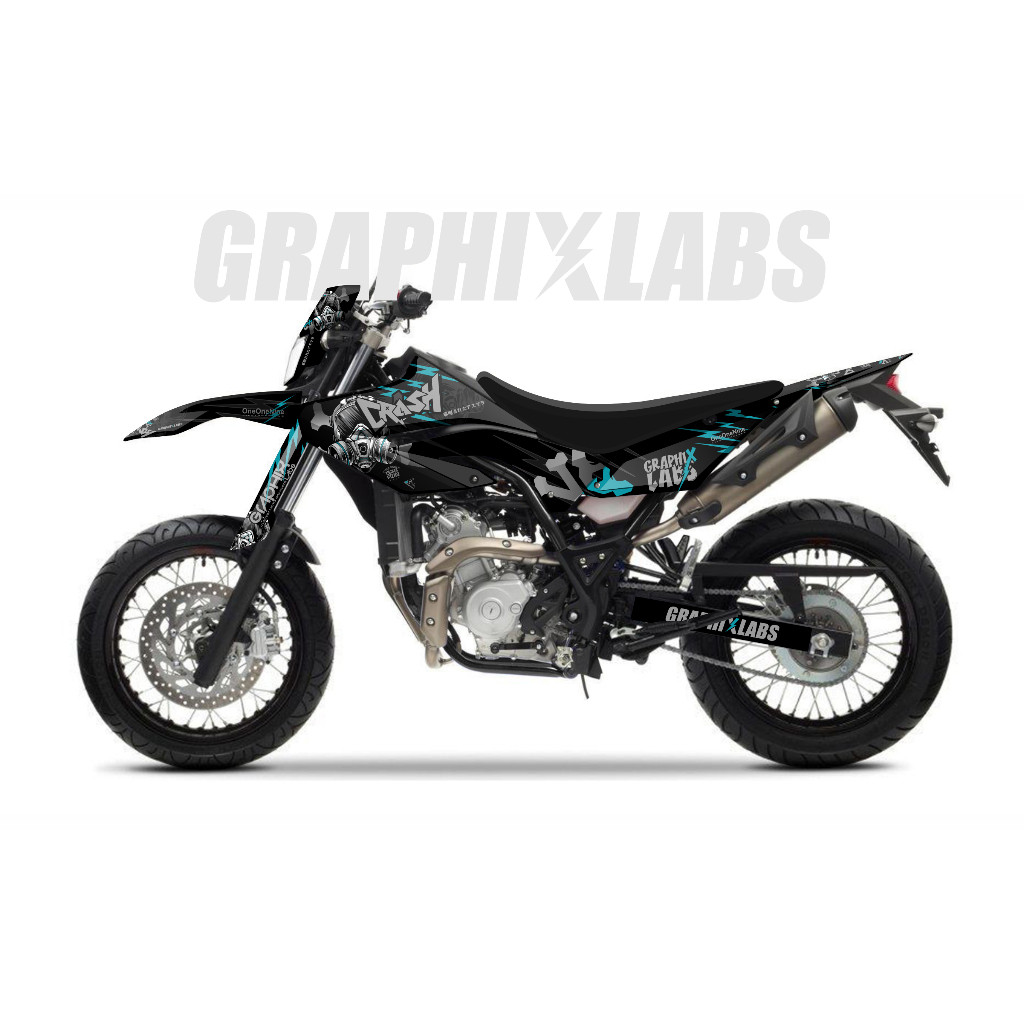 DECAL WR 155R DESAIN ONEONENINE SUPERMOTO DECAL WR SIMPLE DAN KEREN. DECAL WR155R TOSCHA