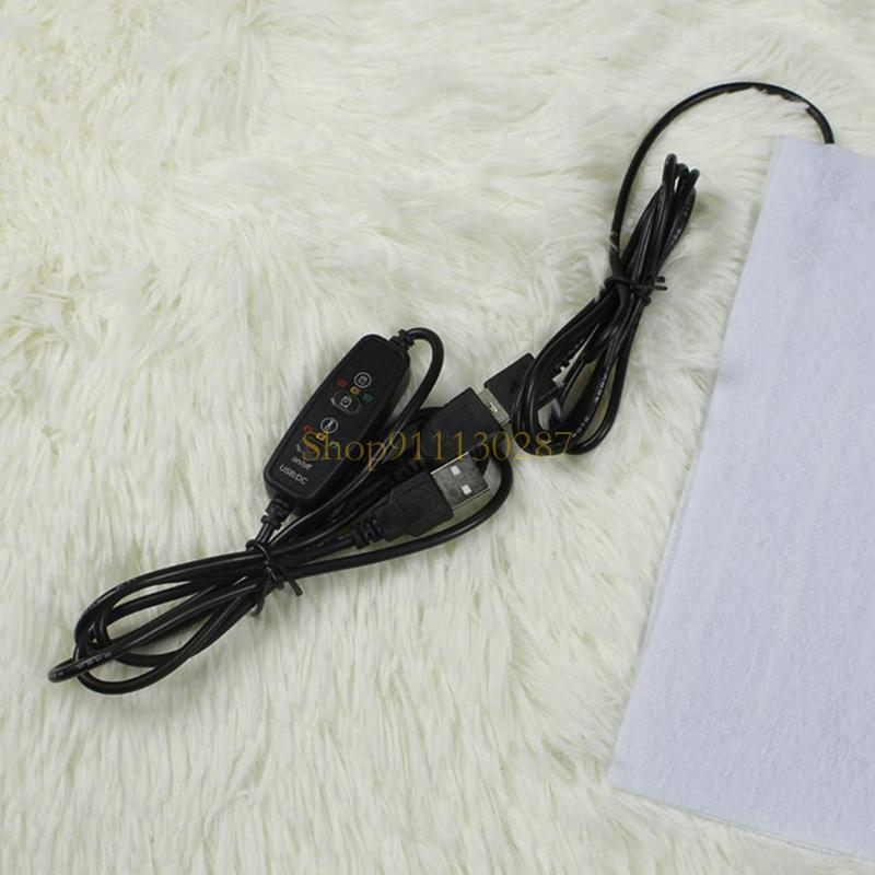 J1HC Heating Pad, Portable 5V Carbon Fiber Heating Pad USB Heating Pad Fiber m