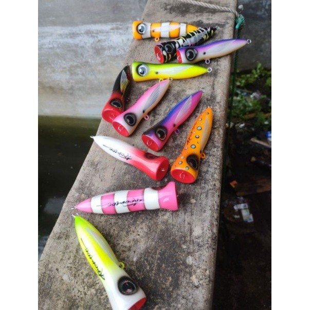 [ABIM SPORT] LURE UMPAN POPPER KAYU HANDMADE 15GR 9CM 20gr 10cm KROMOE LURE