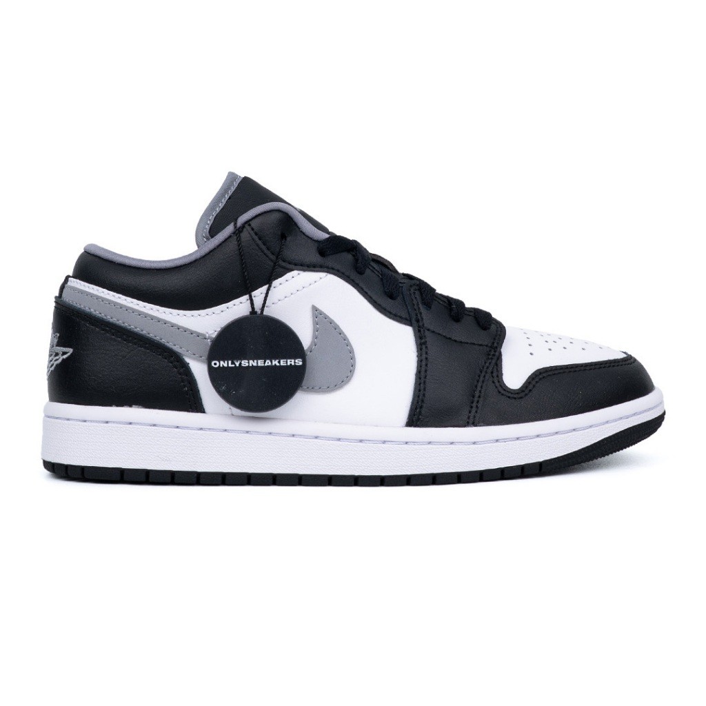 JORDAN 1 LOW BLACK WHITE GREY