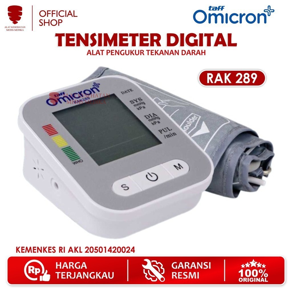 Tensimeter Digital Taff Omicron RAK 289 Alat Ukur Tensi Tekanan Darah Medis