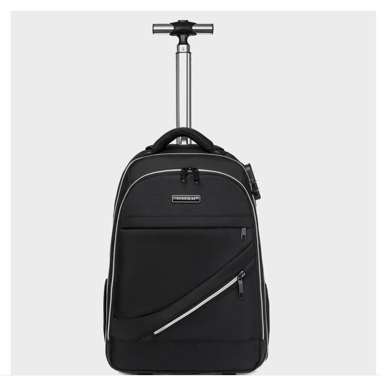 men oxford Travel trolley bag wheels luggage bag with wheels rolling luggage backpack business wheel