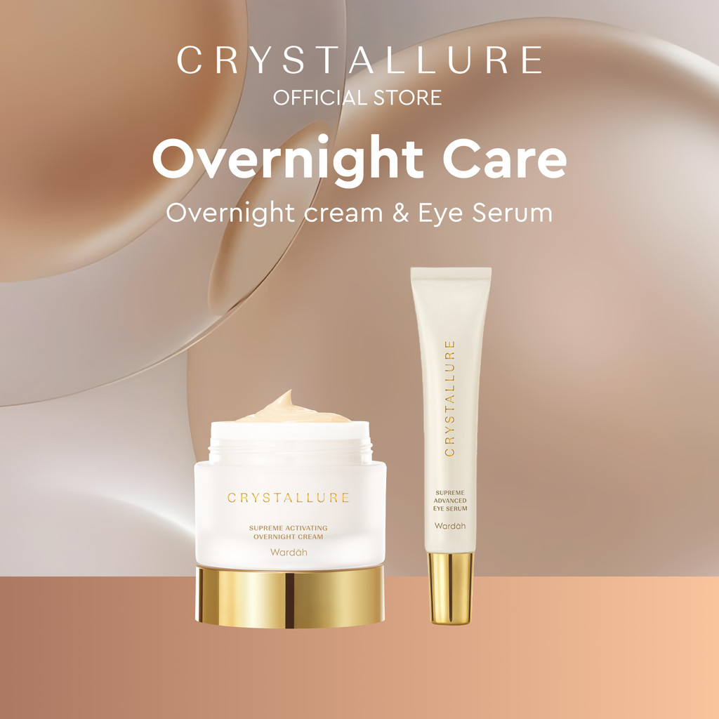 Crystallure Overnight Care Kit: Crystallure Supreme Activating Overnight Cream 50 g- Moisturizer Kri