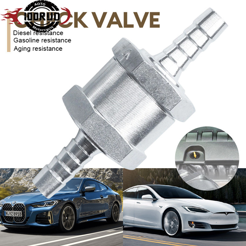 6-12mm One Way Valve Aluminium 6/8mm - Check Valve Non Return Anti Bocor untuk Bahan Bakar Motor Mob