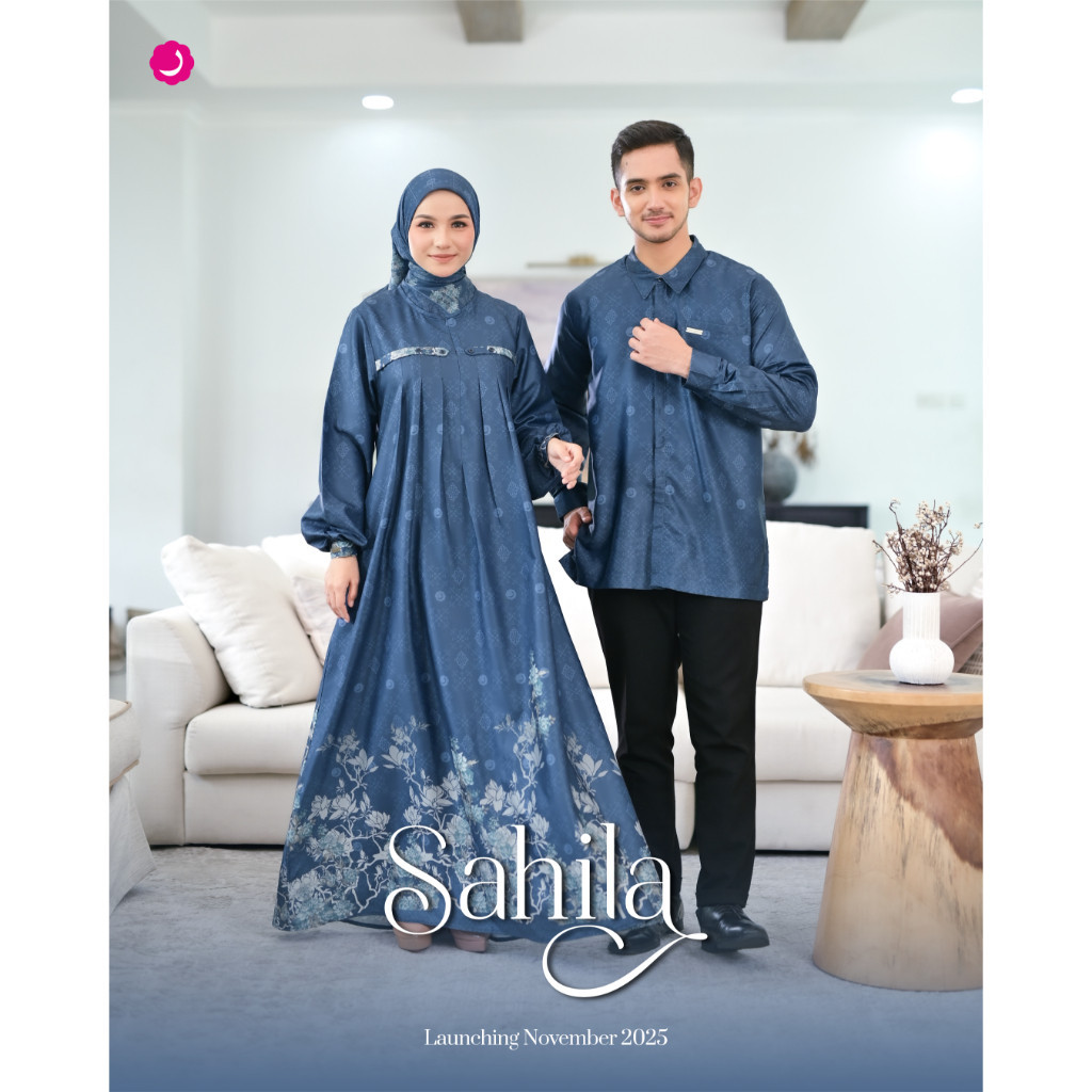 Rauna  Sahila Baju Keluarga Couple Pasangan Pria Wanita Modern Elegan Terbaru