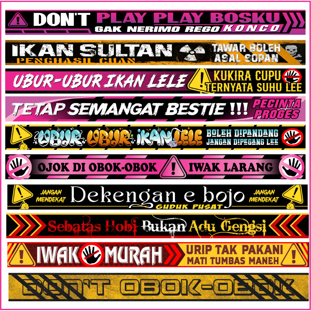 Stiker Aquarium Ikan Galak Predator Fish Viral