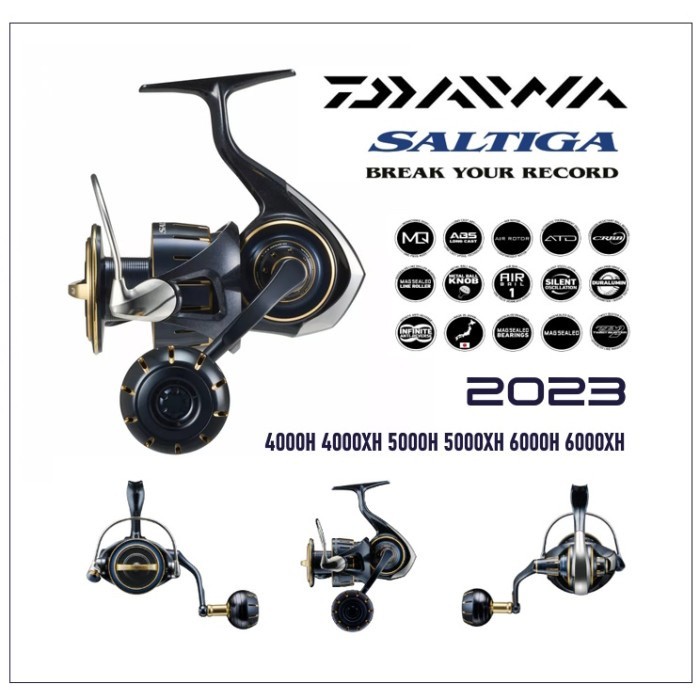 " PROMO " Reel Daiwa Saltiga 2023 4000 5000 6000 Spinning Reel Pancing JDM Dan Global - JDM, 4000-H 