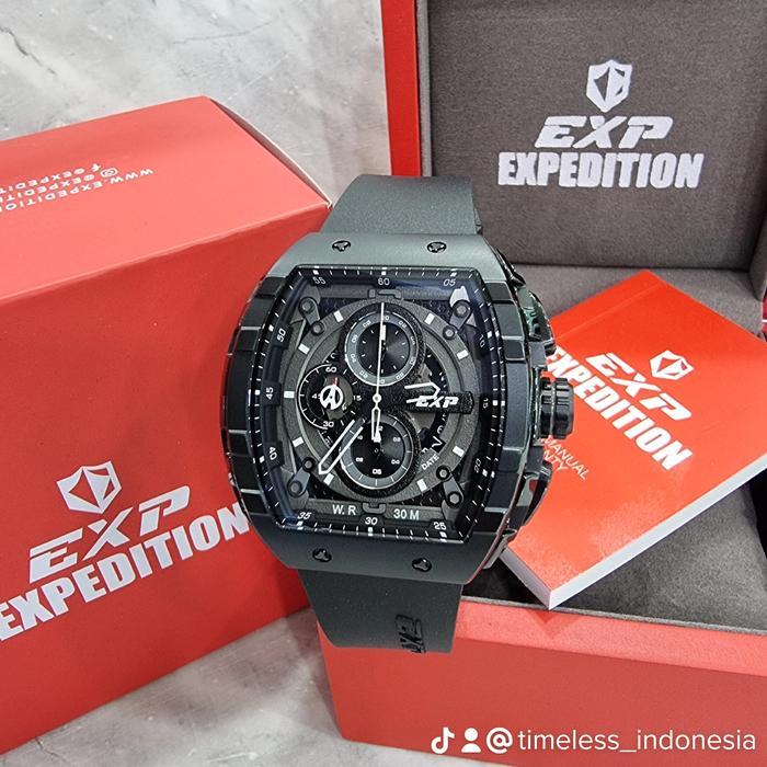 Jam Tangan Pria Original EXP Expedition E6782M Hitam