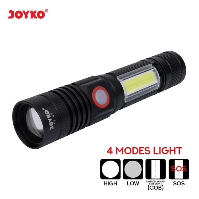 JOYKO Senter LED Isi Ulang Rechargeable LED Flashlight FL-87 - FL-87