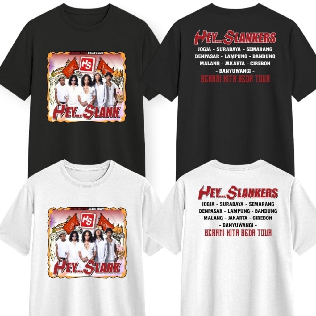 Kaos Tour Slank Brani kita beda - kaos Hey Slank - Kaos Slankers - Slankstore - Kaos Slank