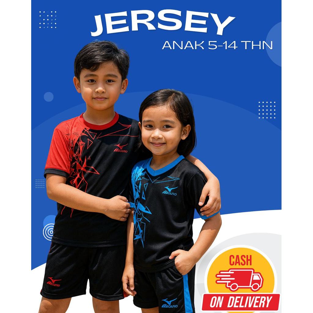 Jersey anak anak umur 5 - 15 thn jersey futsal keren Sport Outdoor Setelan Baju