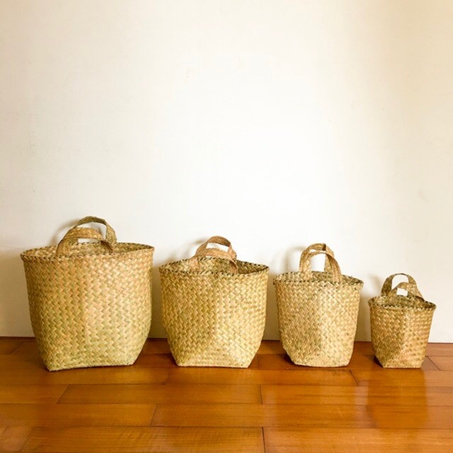 Bakul Purun Polos - Tas Purun, Keranjang Purun, Keranjang Bakul Rotan, Kerajinan Purun