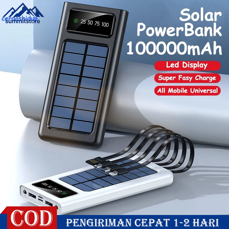 100000mah power bank solar powerbank original power bank 100000mah powerbank robot 2USB ports built-