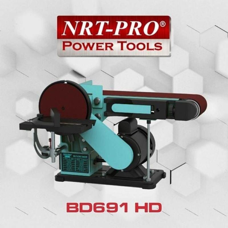 NRT-PRO type 691HD Mesin amplas duduk belt disc sander 6" 100 X 914