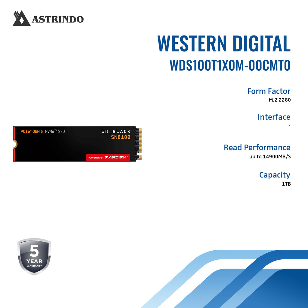 WD BLACK SN8100 NVMe SSD - 1TB