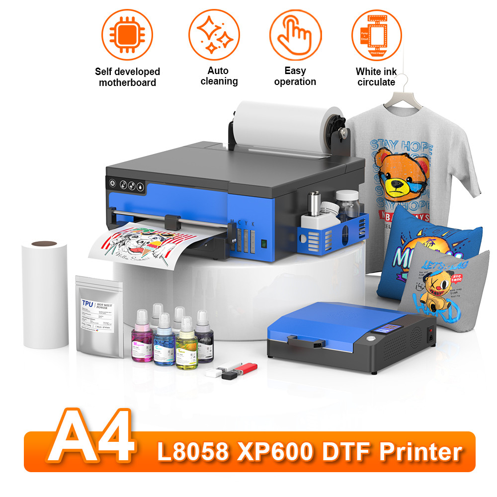 A4 DTF Printer Impresora Epson XP600 DTF Printer machine rect Print Transfer Printer T-shirt Textile