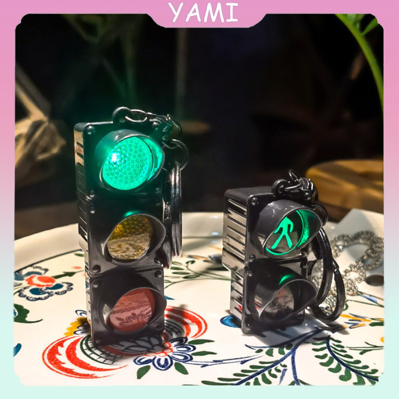 Gantungan Kunci Mini Lampu Lalu Lintas Keychain Mainan Akupresur Tombol Dan Gantungan Kunci Lampu La