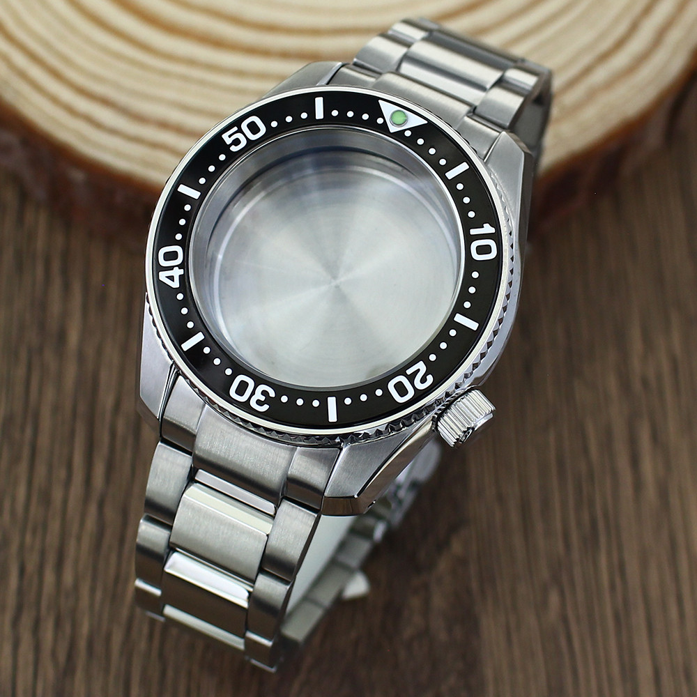 42mm SKX PROSPEX SPB385J1 Mod Watch Case accessories Stainless Steel Sapphire Crystal Glass For Seik