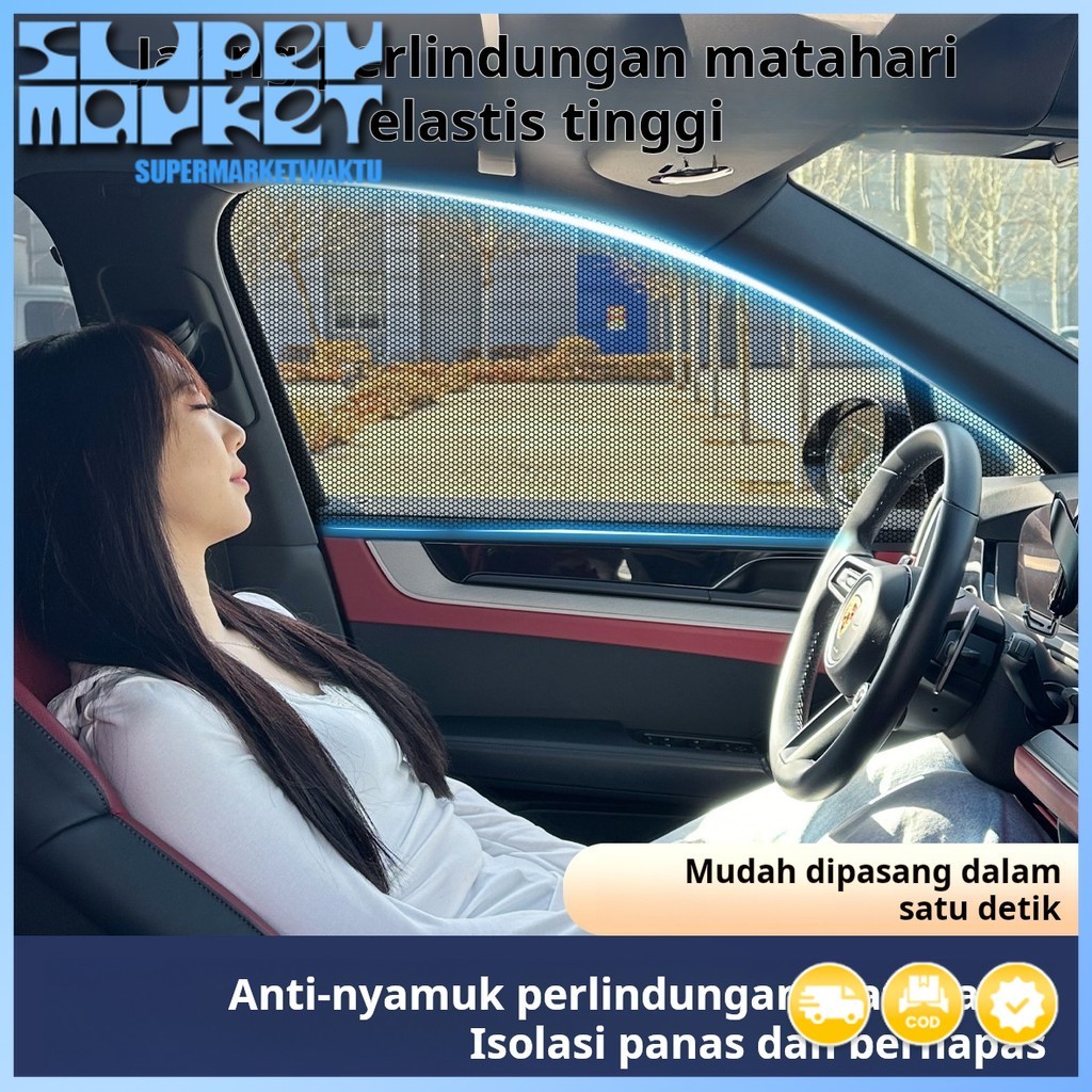 Tirai jendela mobil anti nyamuk kelambu jendela mobil kelambu mobil anti serangga kelambu pelindung 
