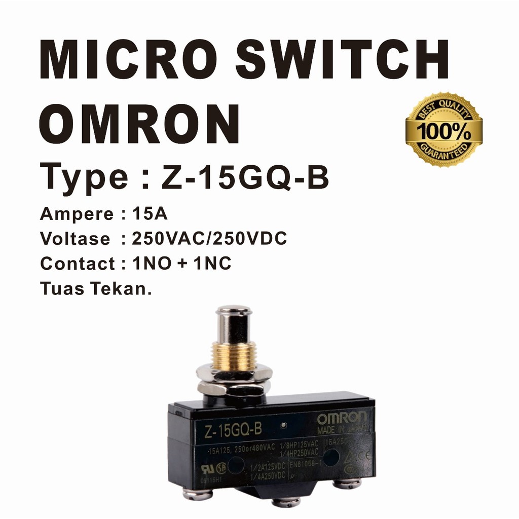 MICRO SWITCH LIMIT SWITCH Z-15GQ-B OMRON