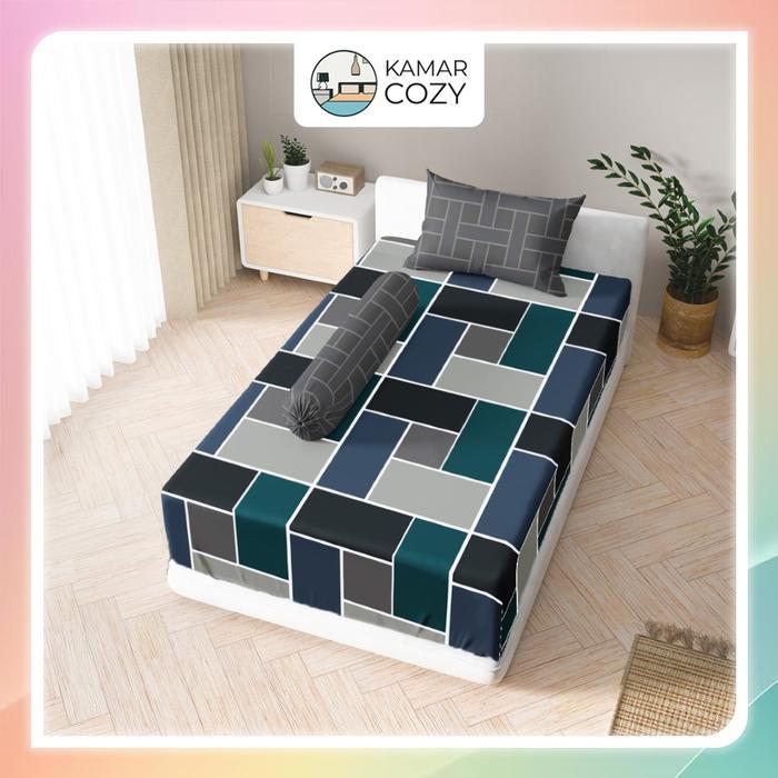 Sprei Kintakun Set Fitted Single 90x200 / 100x200 / 120x200 Adara Dluxe Aesthetic Tinggi 25 cm Estet