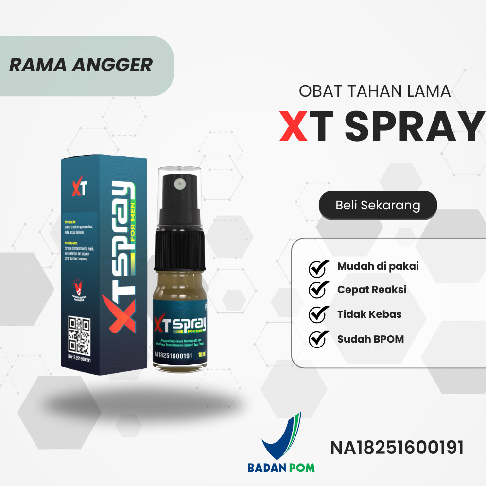 XT SPRAY Obat Kuat BPOM Terbukti Pria Tahan Lama Berhubungan / Obat Semprot Kuat dan Tahan Lama