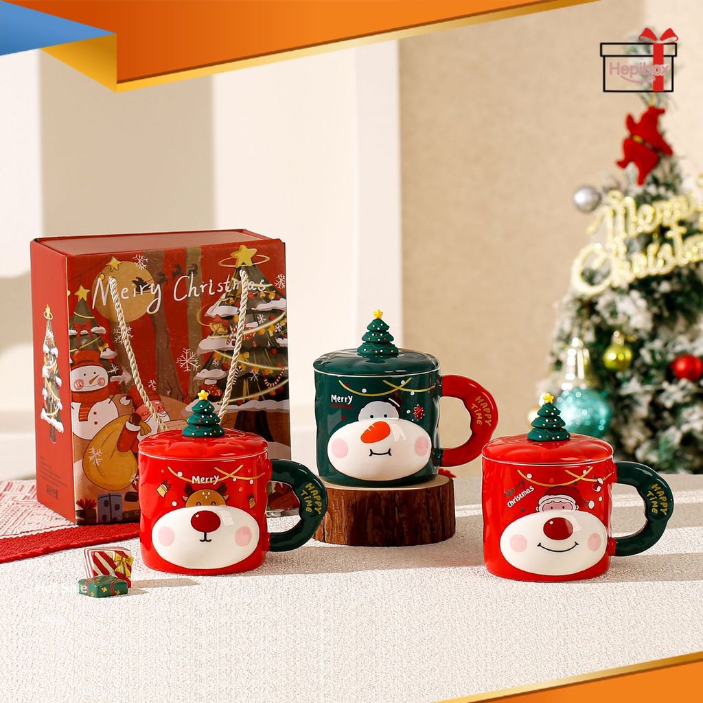 Christmas Gift Mug / Ramadan Gift / Gelas Keramik / Mug Ceramic / Coffee Cup / Hampers Natal / Gift 