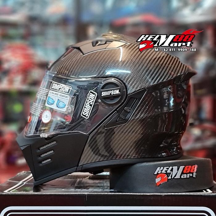 SIMPSON Darksome CARBON - Helm Simpson Modular Flip Up - L