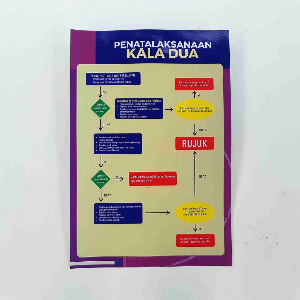 Poster Kebidanan Penatalaksanaan Kala 2, Bidan Praktek Mandiri
