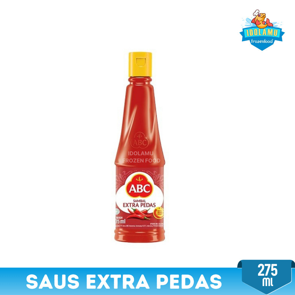 saus abc saus extra pedas kemasan botol 275 gr