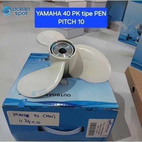 Propeller YAMAHA 40 PK HP tipe PEN  11 3/4 X 10  (Pitch 10) 676-45945-62 Kipas Baling Baling Mesin T