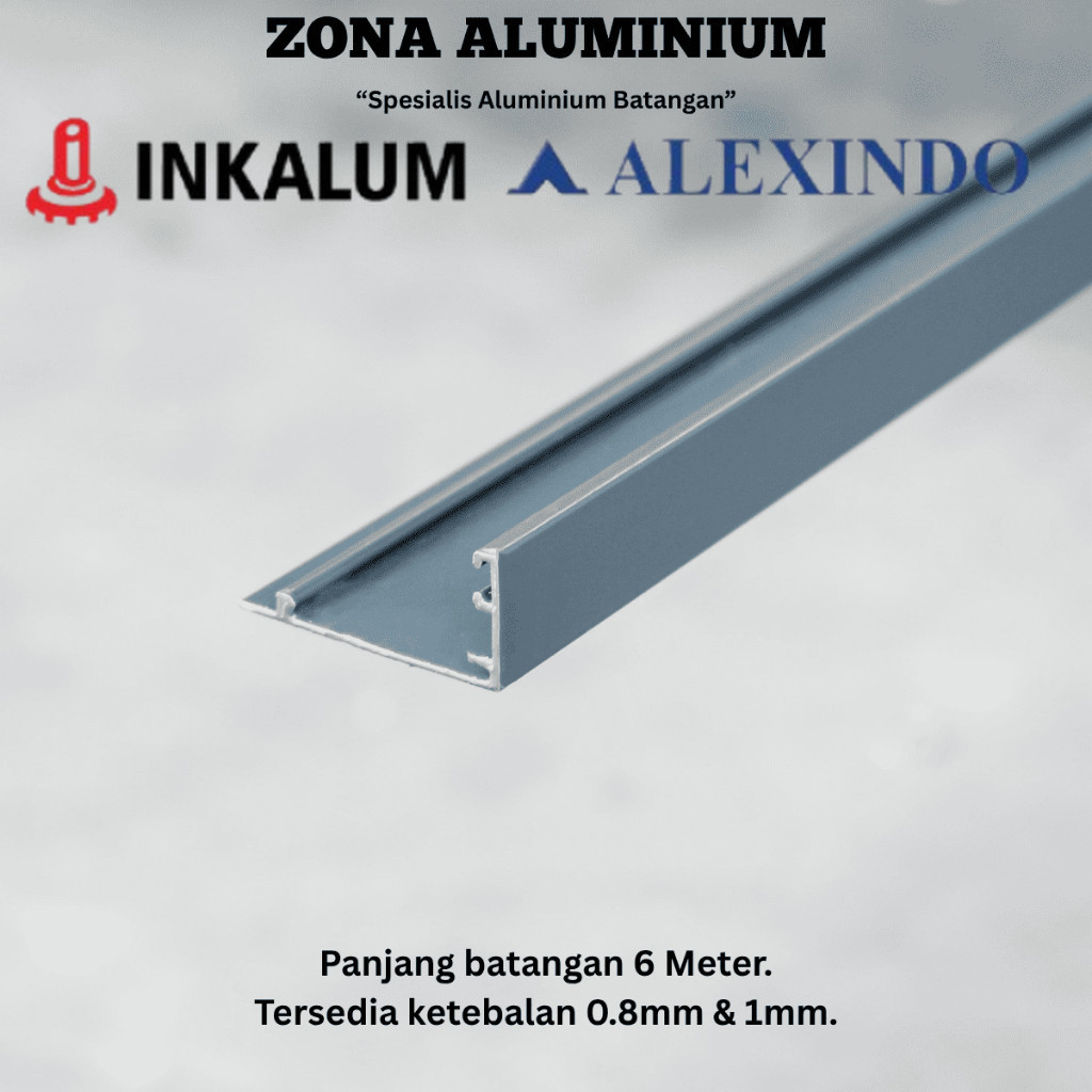 INKALUM ALEXINDO Aluminium Batangan 8130 Stoper Daun Jendela untuk Casement Window