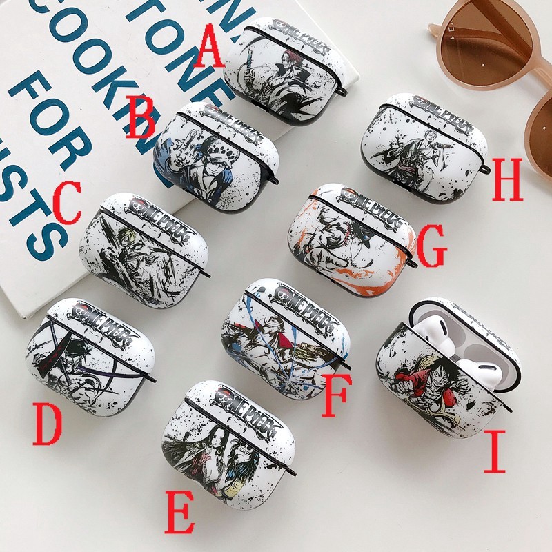 AirPods 4 AirPods Pro2 AirPods Pro AirPods 3 AirPods 2 Kartun Satu Piece Luffy Zoro Kasus Keras Perl