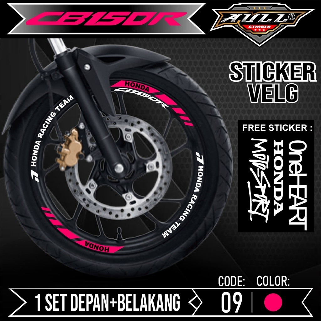 Cutting Sticker Velg CB 150R - Aksesoris Stiker Cutting Sticker List Velg Motor Honda CB 150R CB 150
