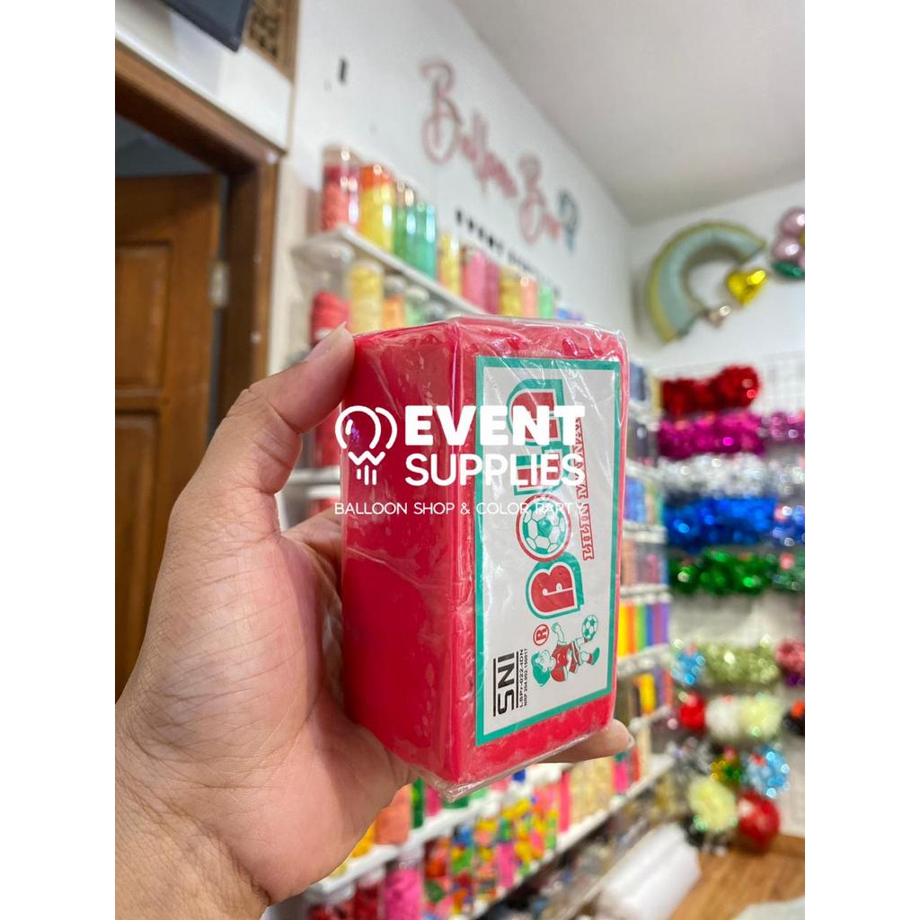 [JUMBO] Plastisin Lilin Malam Mainan Anak Edukasi Plastisin Lilin Merk Bola 1 Warna
